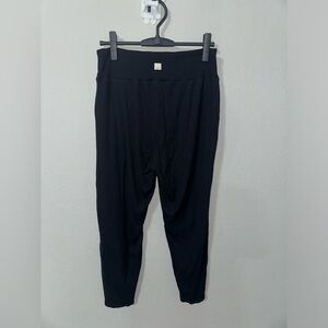 Vuori Lux At Ease Harem Pants Ribbed Womens Large Black